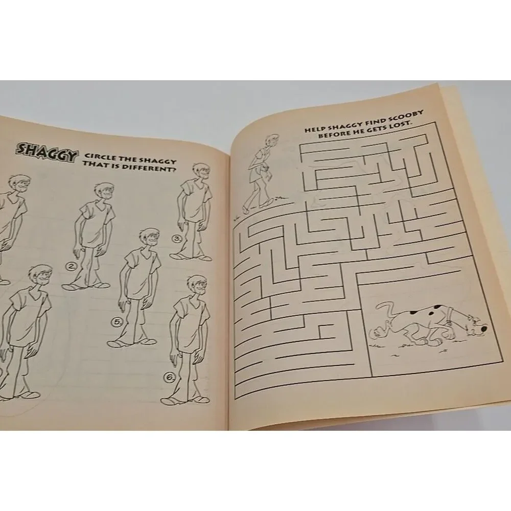 Scooby Doo Coloring Book‎ Vintage 1998 Activity Book Cartoon Network Read